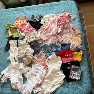 Assorted Baby Girl Clothing Bundle NB to 3M
